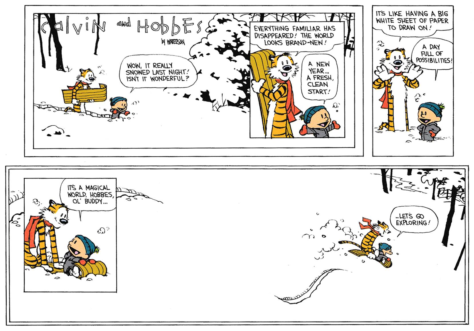Calvin and Hobbes - Let's go exploring